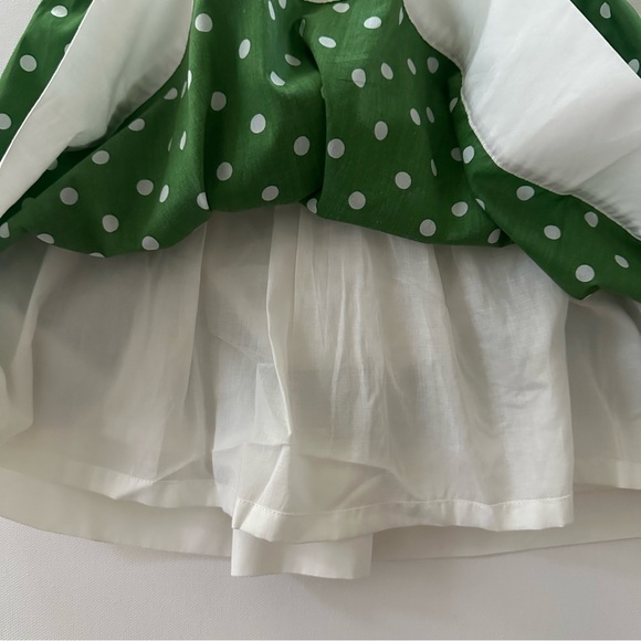 Janie and Jack 12-18 Months Green Polka Dot Dress NWT Spring Summer Easter - Picture 4 of 7